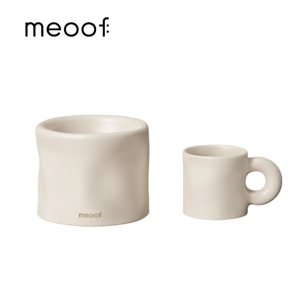 【meoof】★捏捏杯禮盒 奶油白/閃耀紅